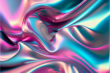 Holographic Vaporwave Texture - AI Art