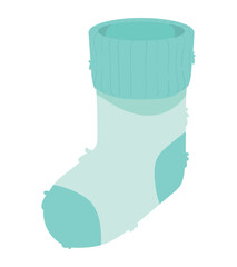 Sticker - baby blue sock