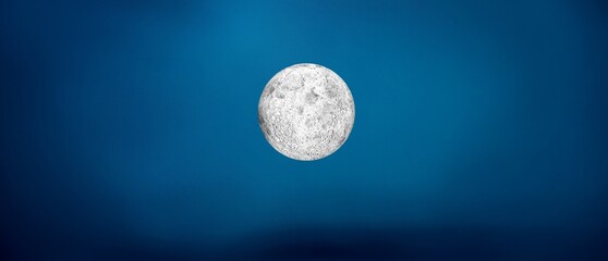 Wall Mural - magical nighttime sky with full moon.