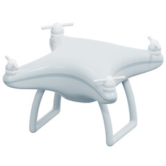 Canvas Print - drone 3d render icon illustration