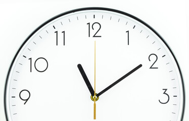 Wall clock on a white background.