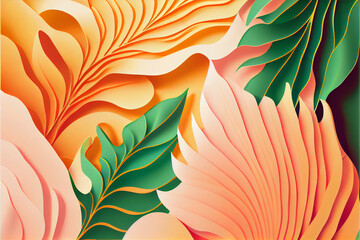 Poster - Abstract floral background