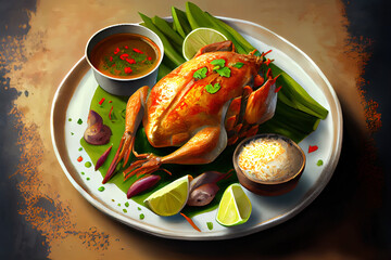 Thai Khao Kluk Kapi food