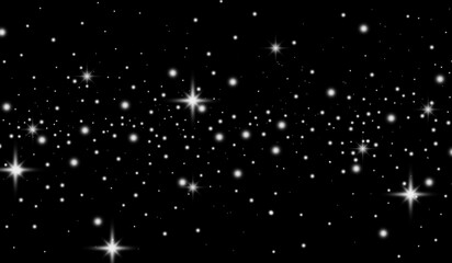 Poster - Abstract sparkling star on space for background and overlay
