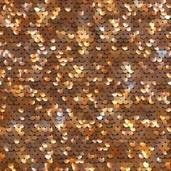 Wall Mural - sequined gold texture. fabric with paillettes. seamless vector realistic background of shiny materia