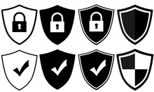 Security Shield Icons Set