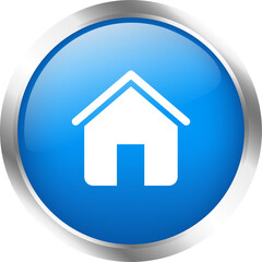 Poster - home icon in realistic design style. house button illustration.