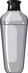 Sticker - drink cocktail shaker cartoon. drink cocktail shaker sign. isolated symbol vector illustration