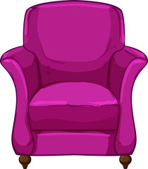 Poster - home armchair chair cartoon. home armchair chair sign. isolated symbol vector illustration