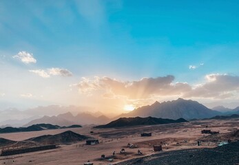 Wall Mural - mountains in the morning