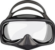 © PikePicture - swim diving mask cartoon. swim diving mask sign. isolated symbol vector illustration