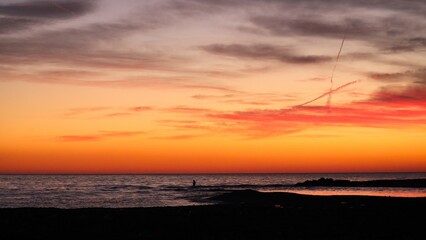 Wall Mural - sunset over the sea