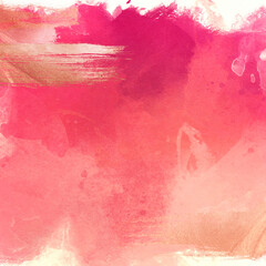 Wall Mural - golden abstract elements on a stylish background with watercolor texture