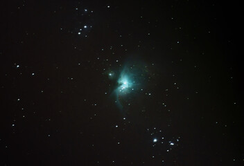 Wall Mural - orion nebula m42 in blue