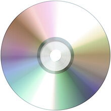 Isolated Retro Compact Disc (CDs), Digital Video Discs (DVD) Or CD-ROM. Vintage 90s And 2000s Computer Technology, Music Or Film Media Concept Graphic Or Background. 3D Illustration.