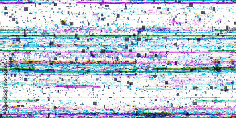 Seamless digital pixel glitch abstract error background overlay pattern ...