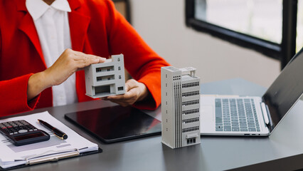 Business team present. Photo professional investor working new startup project. Finance meeting.Digital tablet laptop computer smart phone using, keyboard docking screen foreground,filter