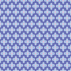 Poster - RETRO SEAMLESS PATTERN IN EDITABLE VECTOR FILE