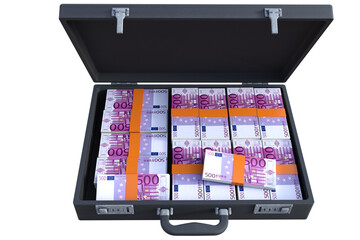 Poster - 500 euro soldi borsa con soldi valigia