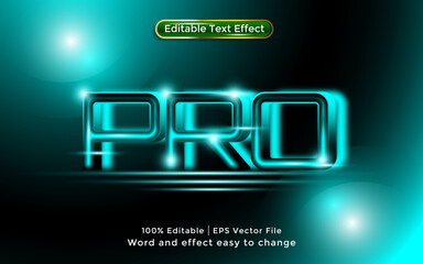 Wall Mural - Pro text, 3D style text effect