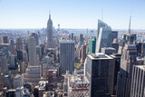 Fototapeta  - Manhattan Midtown Modern Tall Skyscrapers