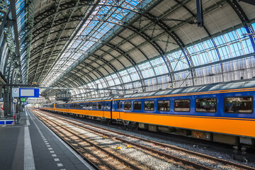 subway train in the station