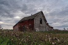Abandoned Barn In Rural Saskatchewan; Prince Albert, Saskatchewan, Canada