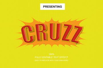 Poster - Special font editable adobe illustrator text effect. 100% editable text with an effect good for title and Text typography work