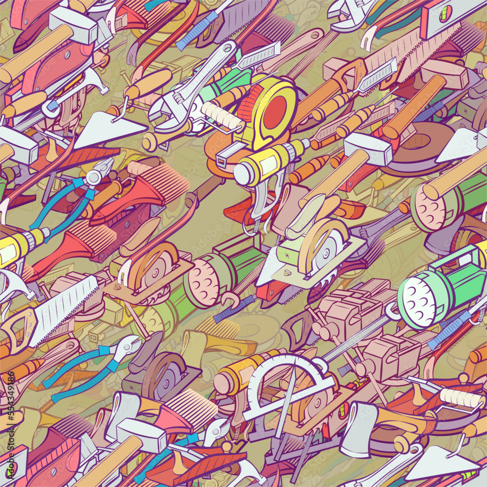 Building Tools Texture Background pattern abstract design texture. Seamless. Building tools ...
