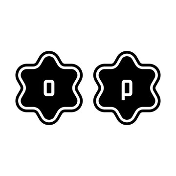 Alphabet icon vector design templates