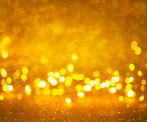 Wall Mural - empty golden background with bokeh.
