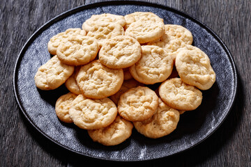 Canvas Print - amish sugar cookies on plate, top view