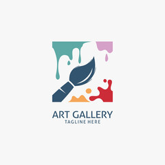 Wall Mural - Art gallery logo design