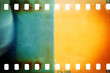 Leinwandbild Motiv Dusty and grungy 35mm film texture or surface