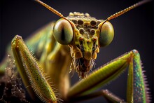 Generative AI Abstract Render Of A Praying Mantis