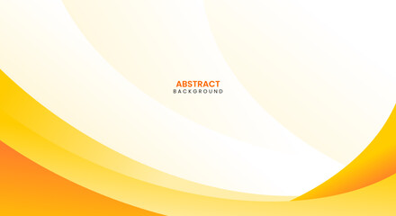 Wall Mural - Abstract orange wave banner template design background