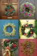 Christmas Wreaths on Doors (Composite)