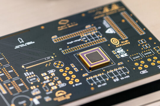computer graphics card. cpu chipset concept.