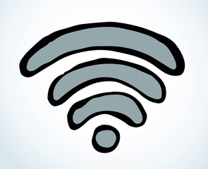 Poster - Wi-Fi sign. Vector drawing icon