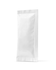 Wall Mural - blank packaging white aluminum foil sachet for product design mock-up