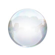 Air bubble on a transparent background. Soap bubble