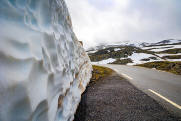 Wall Mural - Multi-meter wall of snow