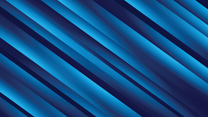 Wall Mural - Abstract blue background. diagonal glowing lines and strips.