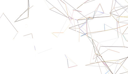 Fototapete - abstract futuristic - technology with polygonal shapes on dark blue background.