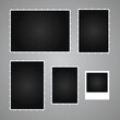 © Nataliia - Set of photo frames. Vintage and polaroid