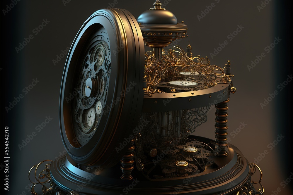 Watch Machine Background Antique antique watch mechanisms. Engineering mechanical background ...