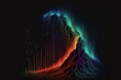The neon lines in this digital waterfall seem to flow and dance as they cascade down the dark background, creating a futuristic and mesmerizing visual effect. Generative AI