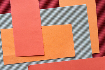 Sticker - plain and corrugated paper background