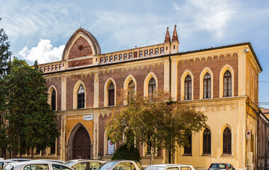 Wall Mural - Lucca, Italy. Gothic building of the former Dominican monastery