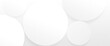 © pickup - Abstract white circles background. Website, banner and brochure. Vector illustration